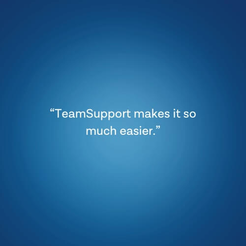 “It’s actually fun using TeamSupport.”